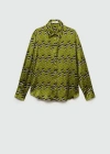 Mango Chemise In Vert