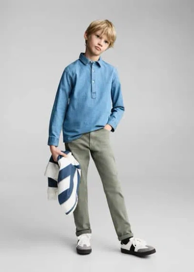 Mango Kids' Shirt Medium Blue