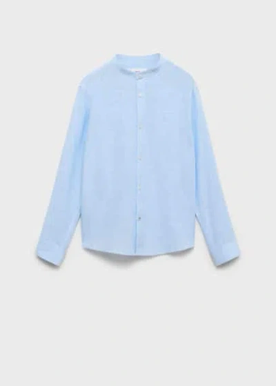 Mango Chemise Bleu Ciel - Enfants - 12 -  Kids