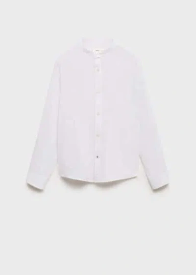 Mango Chemise Blanc - Enfants - 12 -  Kids