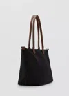Mango Shopper Bag In Black