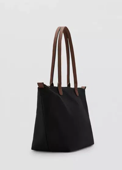 Mango Shopper Bag In Black