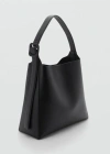 Mango Shopper Bag With Buckle Black