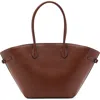 Mango Shopper Bag With Double Handle Leather In Brown