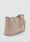 Mango Sac Cabas Anse Double Marron Moyen - Femme - Taille Unique -  In Brown