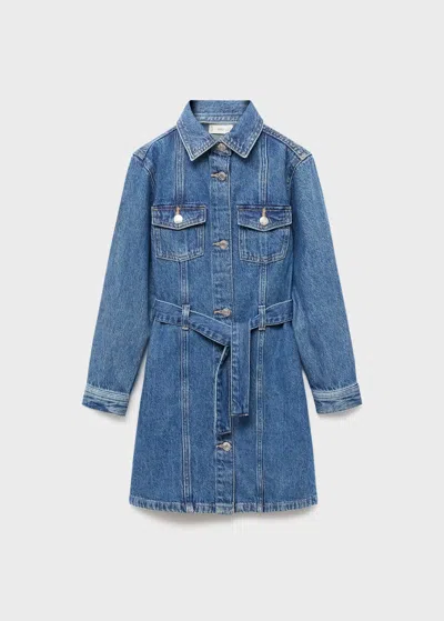 Mango Robe Bleu Foncé - Enfants - 9 -  Kids In Blue