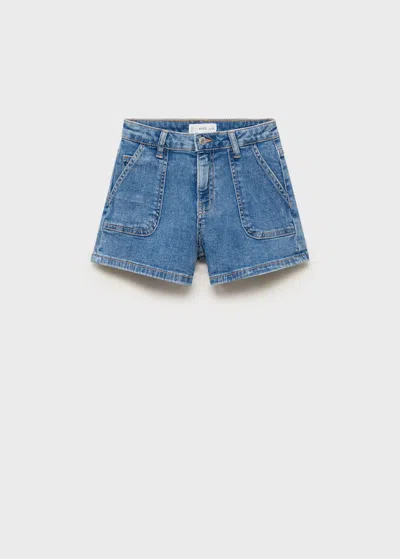 Mango Short Bleu Moyen - Enfants - 7 -  Kids