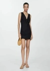Mango Robe In Noir