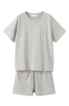 Mango Short Pajamas In Gray