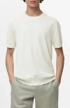 Mango Short Sleeve Cotton Crewneck Sweater In White
