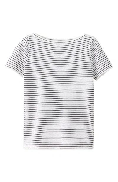 Mango Short Sleeve Fine Knit Sweater In Multi