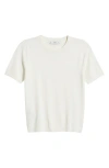 Mango Short Sleeve Sweater In White