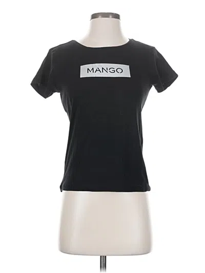 Pre-owned Mango Short Sleeve T-shirt In Black