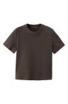Mango Short-sleeved Cotton T-shirt Chocolate In Brown