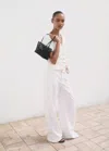 Mango Short-sleeved Bouclé Cardigan White