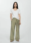 Mango Short-sleeved Cotton T-shirt White