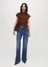 Mango Pull-over Maille Fine Manches Courtes Marron - Femme - Xl -  In Brown