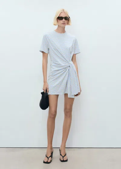 Mango Robe Bleu Ciel - Femme - S -