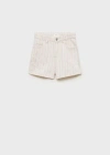 Mango Shorts Ecru In Ecru
