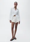 Mango Shorts Off White In Off White