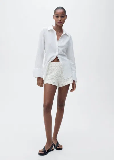 Mango Shorts Off White