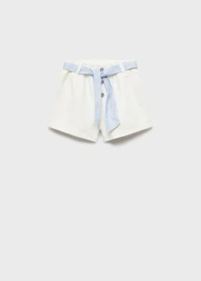 Mango Short Blanc - Enfants - 13-14 Ans -  Kids
