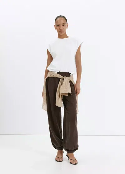 Mango Short-sleeved Cotton T-shirt In White