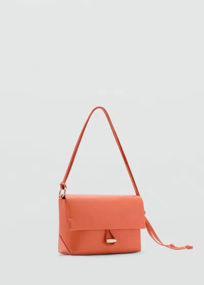 Mango Shoulder Bag With Strap Orange