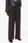 Mango Side Stripe Pants In Brown