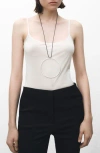 Mango Silk Camisole In Off White