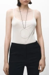Mango Silk Camisole In White
