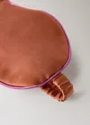 Mango Silk Mask With Contrast Piping Brown