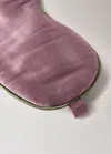 Mango Silk Mask With Contrast Piping Plum In Purple