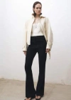 MANGO TOP SOIE BRETELLES FINES BLANC CASSÉ - FEMME - M - MANGO