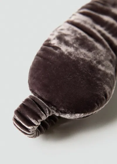 Mango Masque Velours Soie Mûre - Femme - Taille Unique -  In Gray
