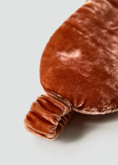 Mango Masque Velours Soie Orange Brûlé - Femme - Taille Unique -  In Brown