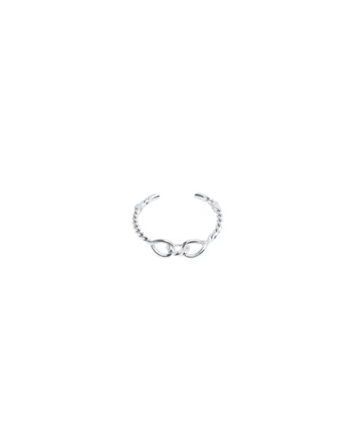 Mango Silver-tone Knot Choker Necklace