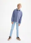 Mango Kids' Skinny Jeans Light Blue