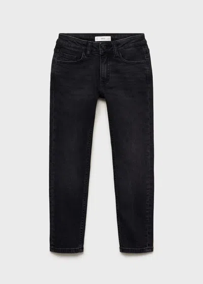 Mango Kids' Skinny Slim Jeans Black Denim
