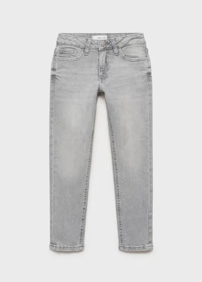 Mango Kids' Skinny Slim Jeans Denim Grey In Gray