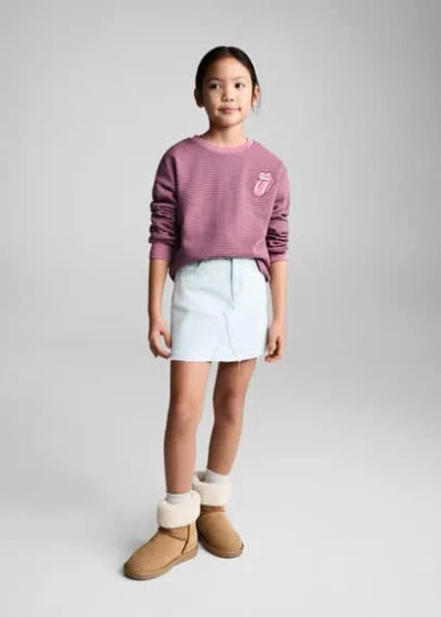 Mango Kids' Skirt Light Blue