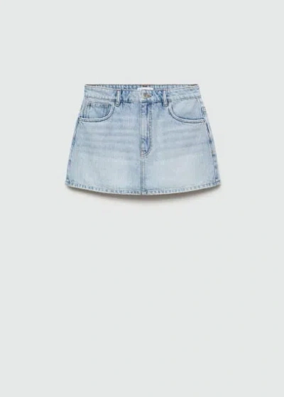 Mango Kids' Jupe In Bleu Clair