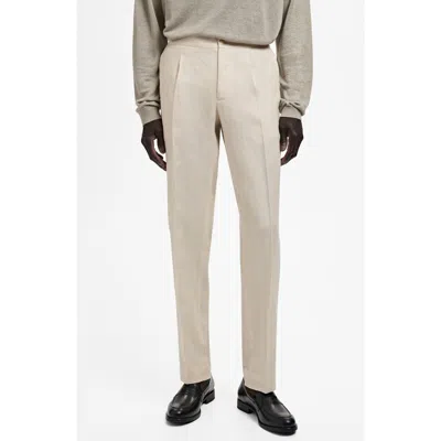 Mango Slarerni Slim Fit Linen Pants
