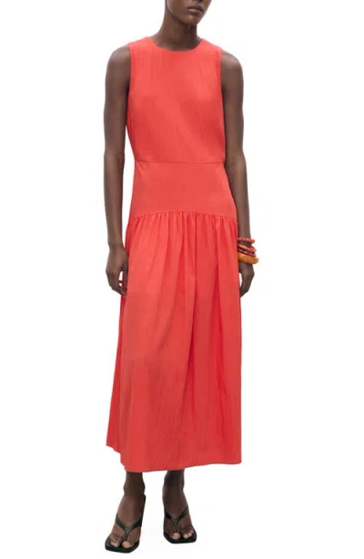 MANGO MANGO SLEEVELESS A-LINE DRESS