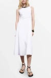 Mango Sleeveless A-line Midi Dress