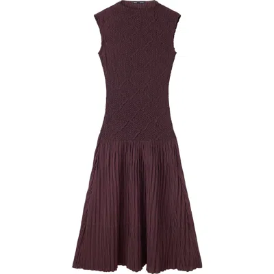 Mango Sleeveless A-line Dress In Brown