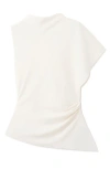 Mango Sleeveless Asymmetric Top In White