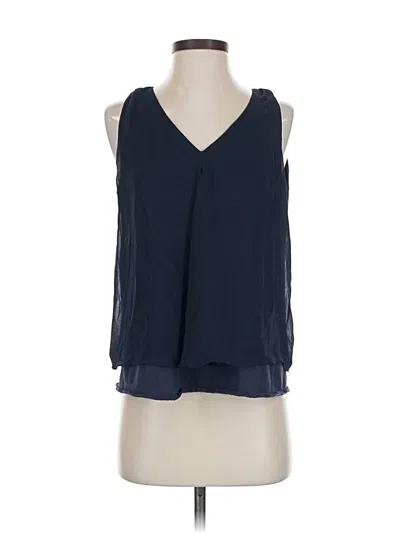 Pre-owned Mango Sleeveless Blouse In Blue