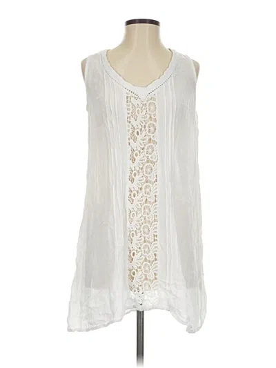 Pre-owned Mango Sleeveless Blouse In Ivory