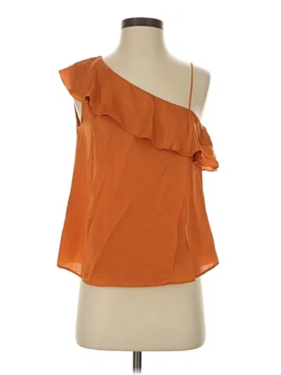 Pre-owned Mango Sleeveless Blouse In Orange